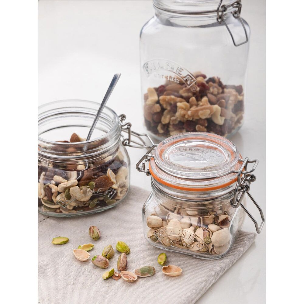 Kilner Square Clip Top Jar - 250ml