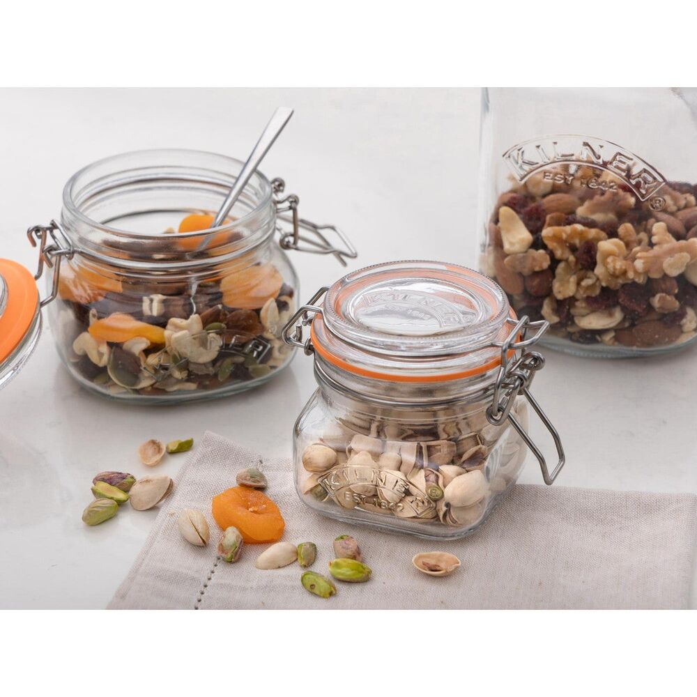 Kilner Square Clip Top Jar - 250ml