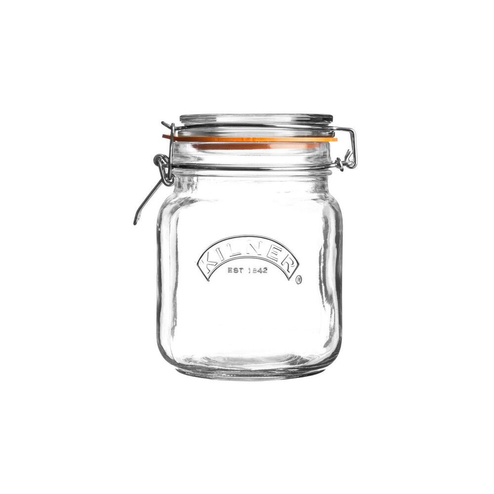 Kilner Square Clip Top Jar - 1000ml