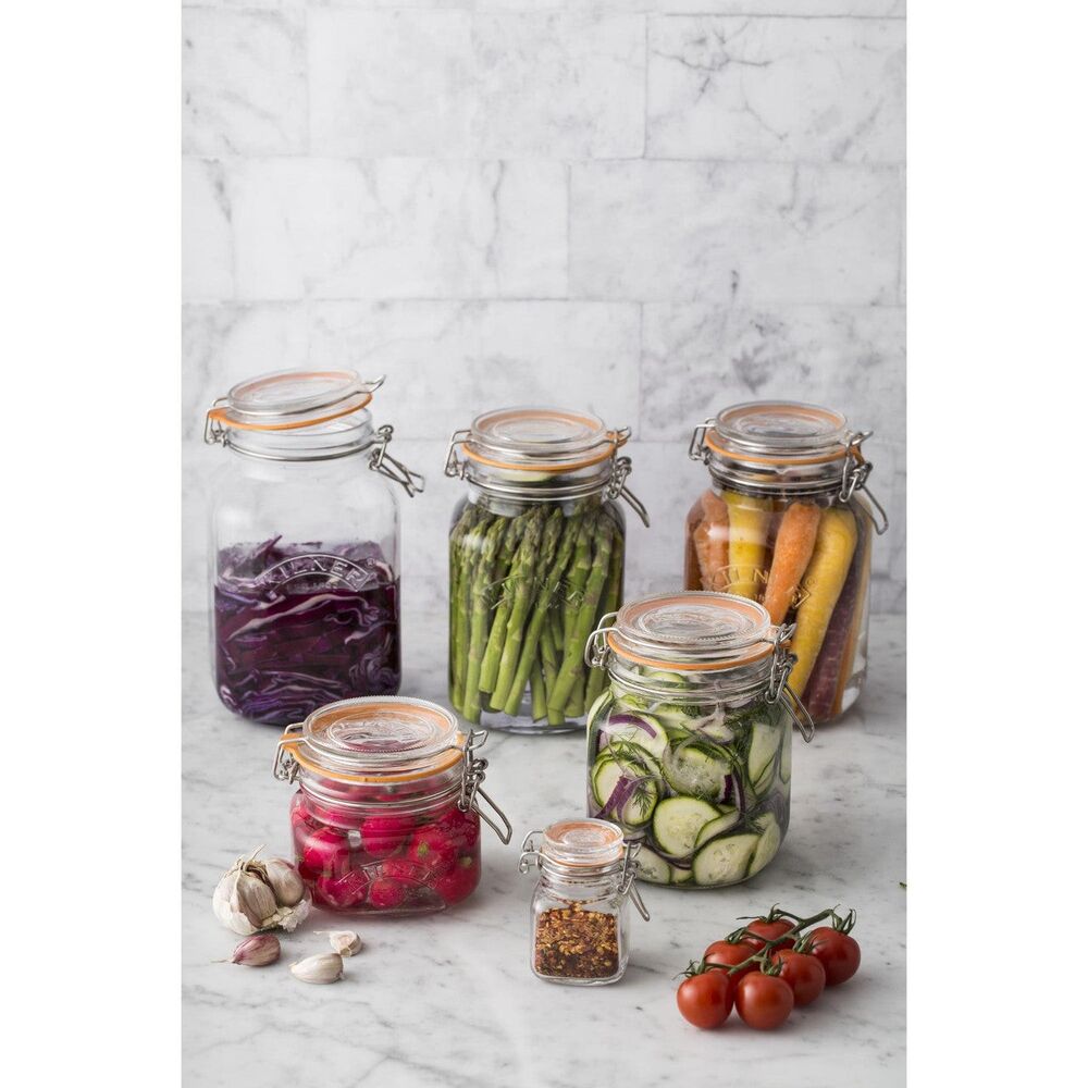 Kilner Square Clip Top Jar - 1000ml