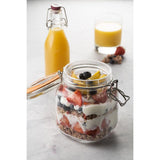 Kilner Square Clip Top Jar - 1000ml