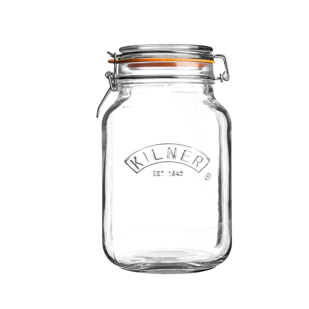 Kilner Square Clip Top Jar - 1500ml