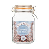 Kilner Square Clip Top Jar - 1500ml