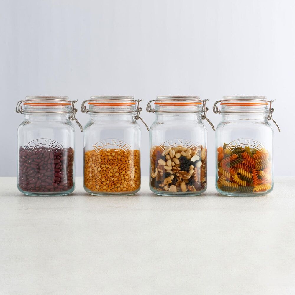 Kilner Square Clip Top Jar - 1500ml