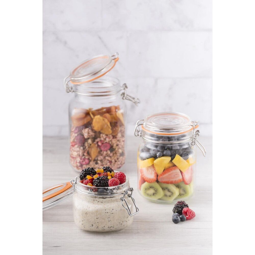 Kilner Square Clip Top Jar - 1500ml