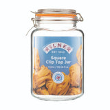Kilner Square Clip Top Jar - 3 Litre