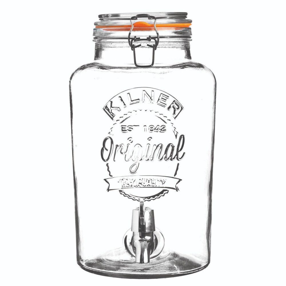 Kilner Round Storage Jar With Dispensing Tap - 8 Litre