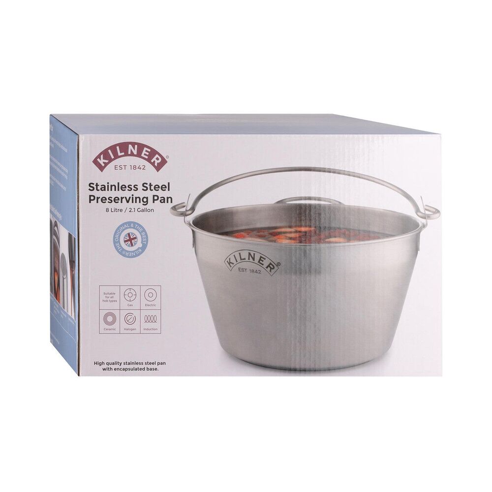 Kilner Original Stainless Steel Jam Pan - 8 Litre