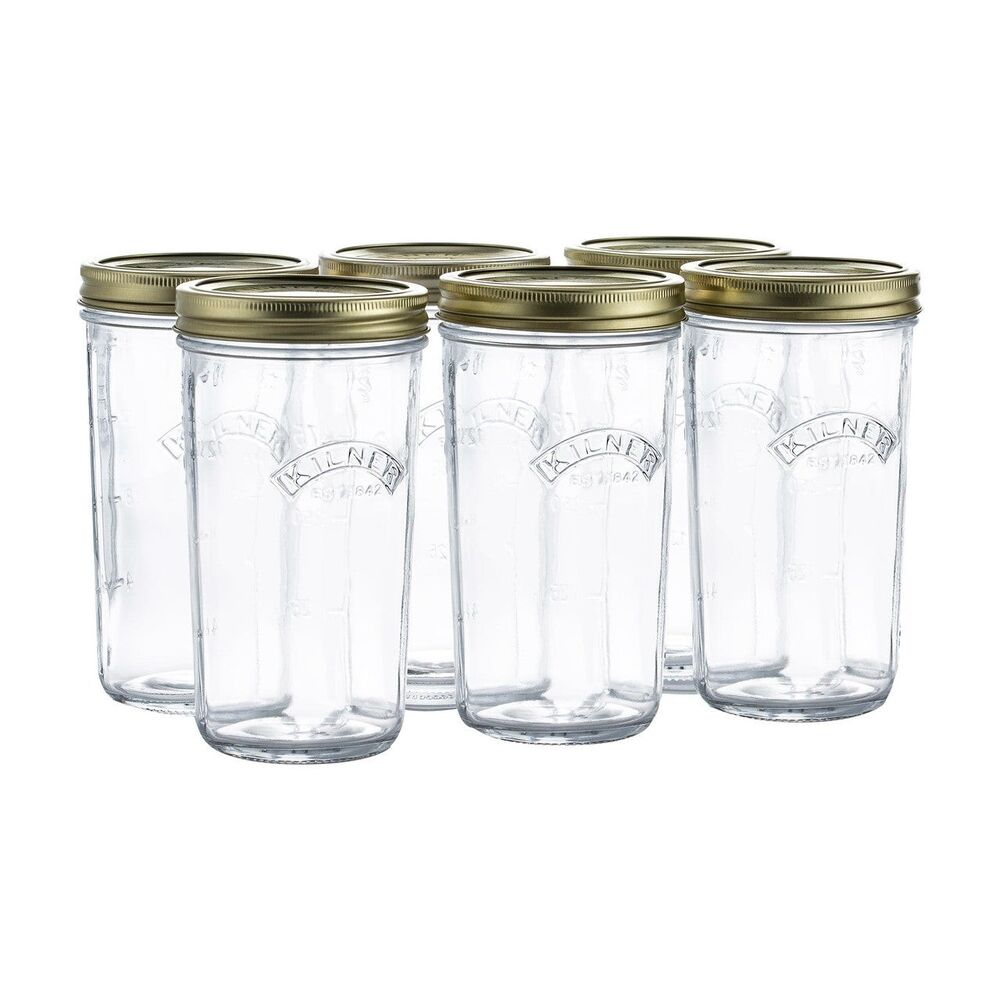 Kilner Wide Mouth Preserve Jars - Pack of 6 500ml