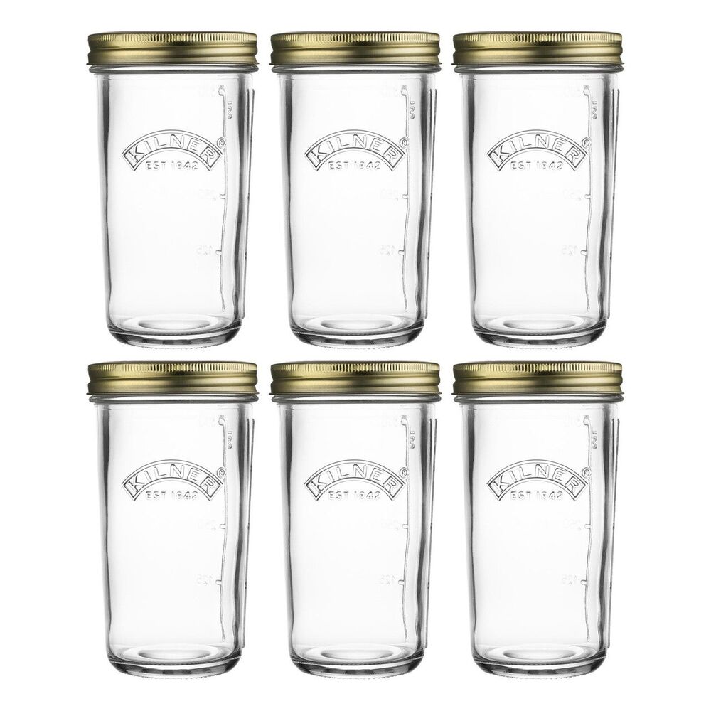 Kilner Wide Mouth Preserve Jars - Pack of 6 500ml