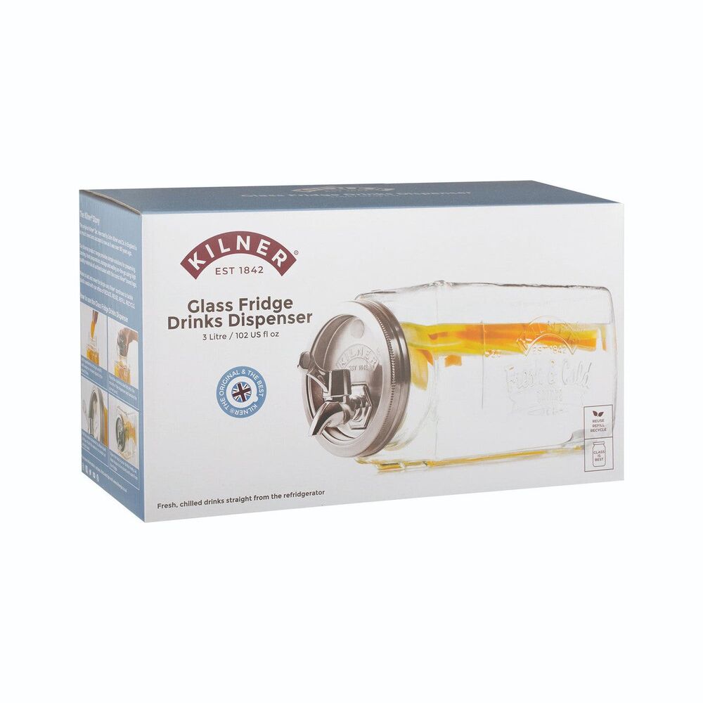 Kilner Fridge Dispenser - 3 Litre