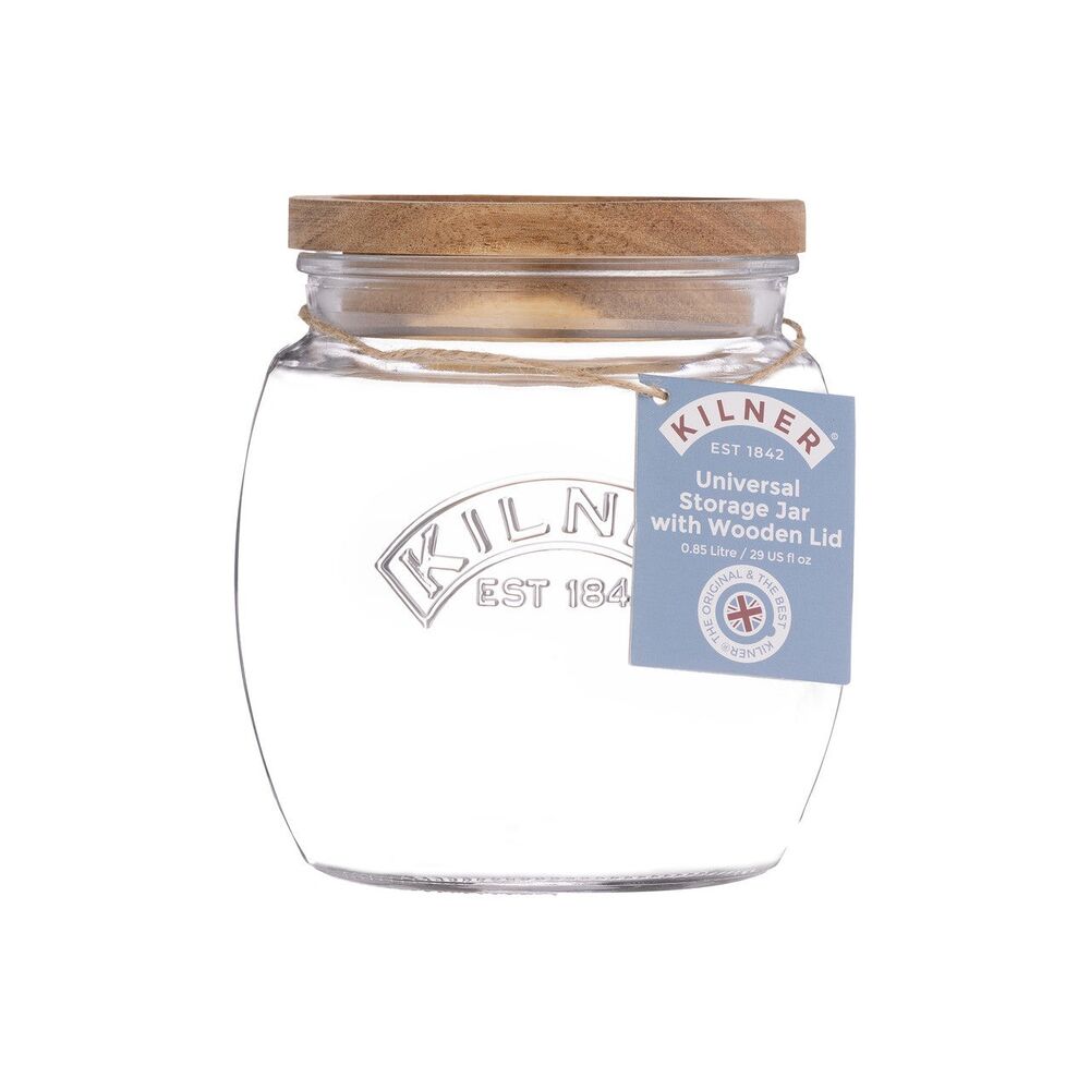Kilner Universal Jar With Wooden Lid - 850ml