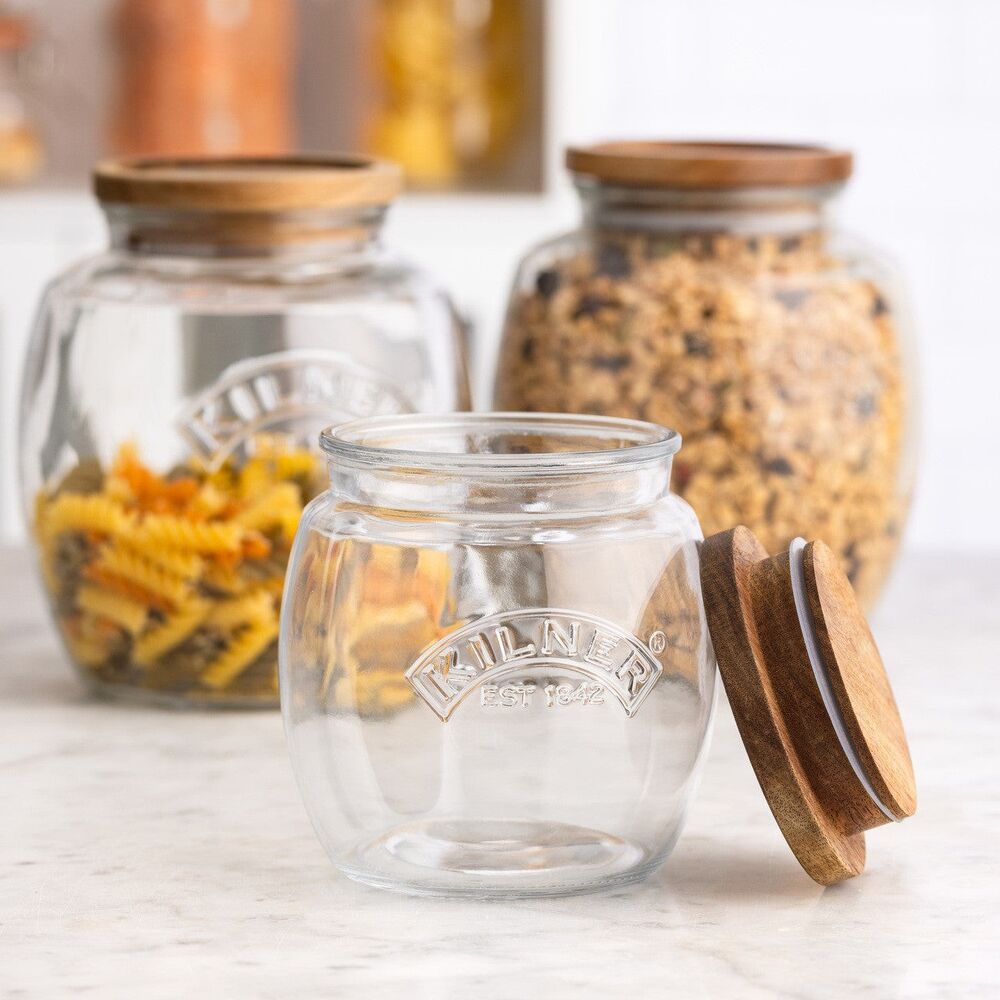 Kilner Universal Jar With Wooden Lid - 850ml