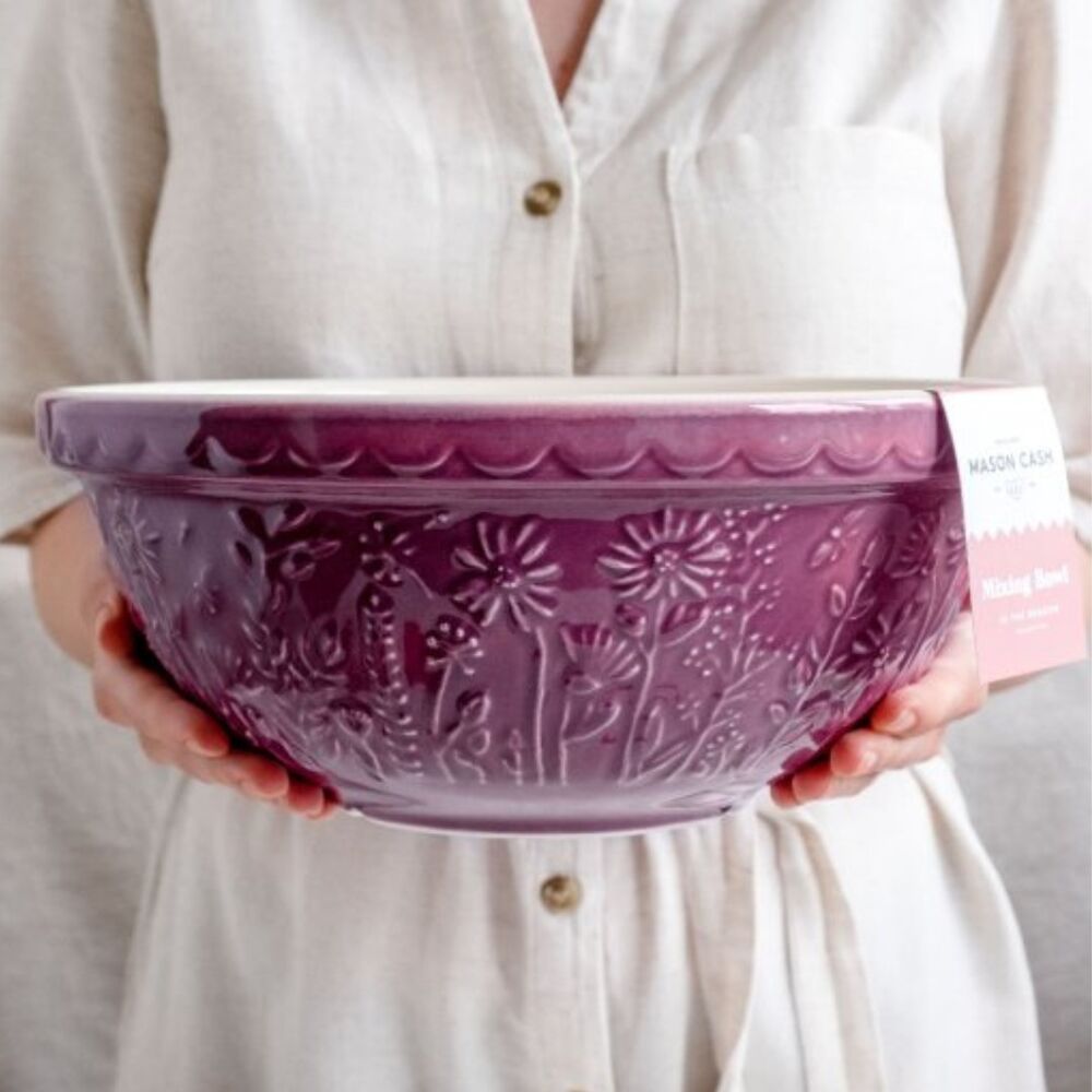 Mason Cash - In The Meadow Daisy Purple Mixing Bowl - 26cm