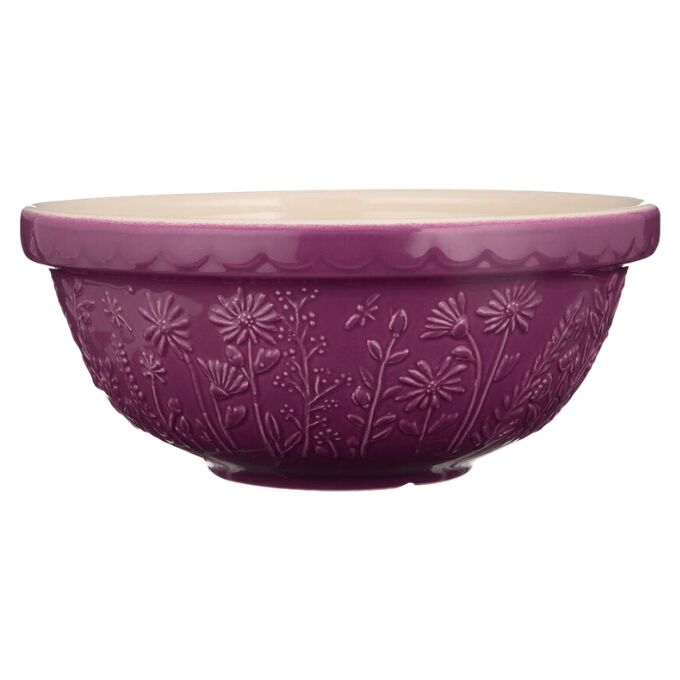 Mason Cash - In The Meadow Daisy Purple Mixing Bowl - 26cm