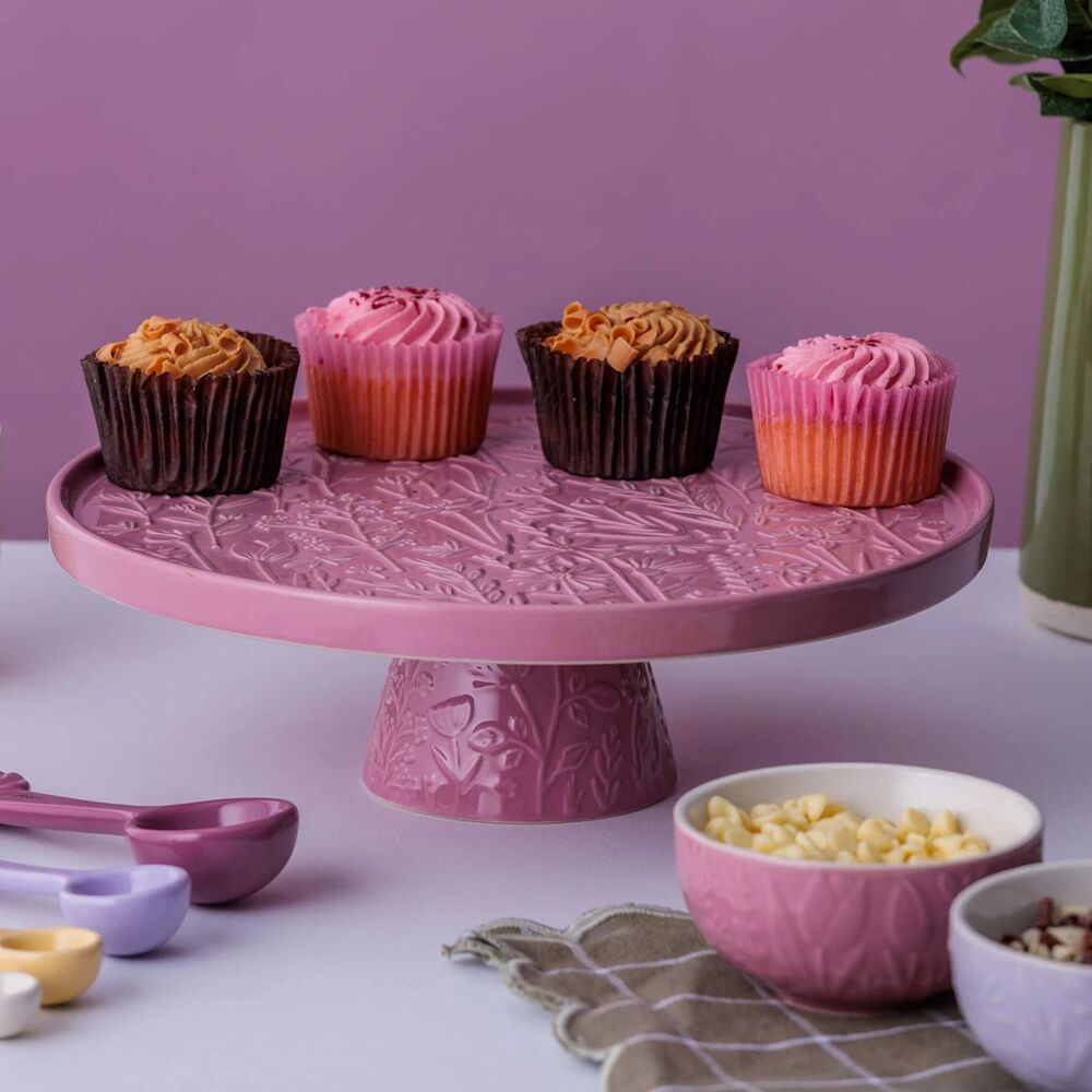 Mason Cash - In The Meadow Pink Cake Stand - 27x10cm
