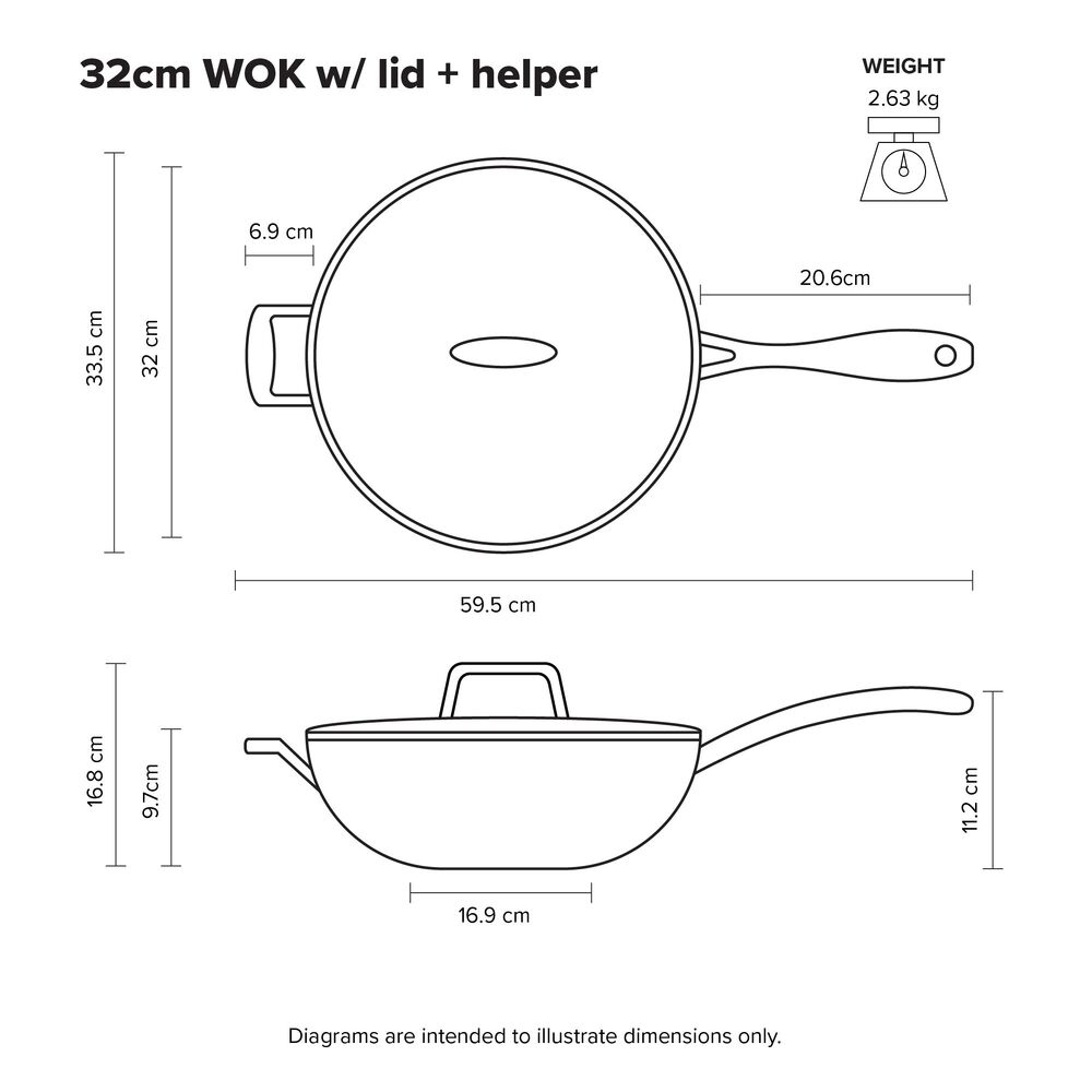 Scanpan - Impact Covered Wok - 32cm