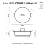 Scanpan - Impact Multi Steamer Insert with Lid - 16-18-20cm