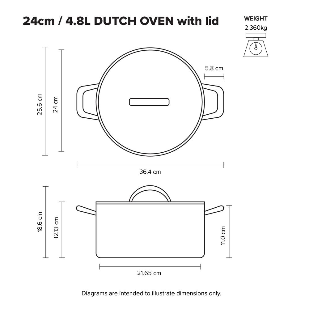 Scanpan - STS Dutch Oven - 24cm x 12cm 4.8 Litre
