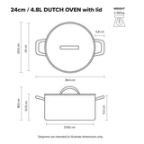 Scanpan - STS Dutch Oven - 24cm x 12cm 4.8 Litre
