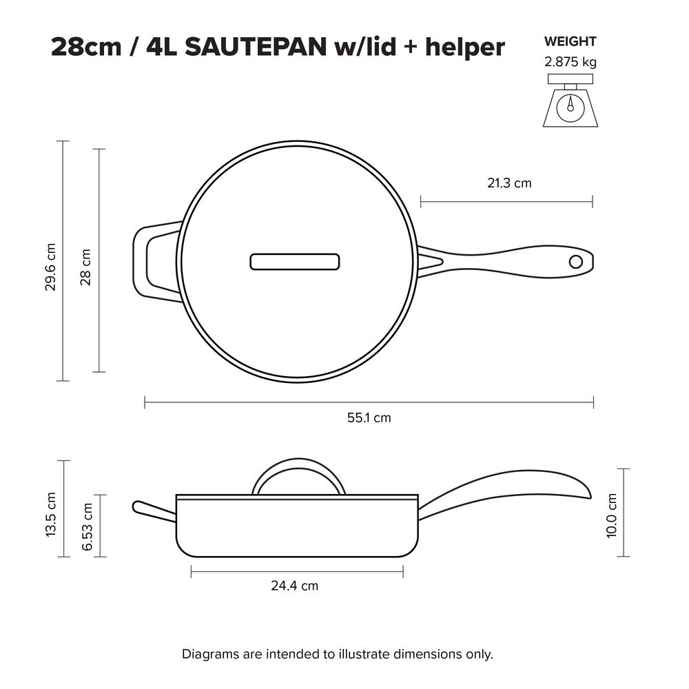 Scanpan - STS Saute Pan - 28cm