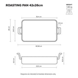 Scanpan - STS Roasting Pan with Rack - 42x26cm