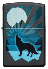 Zippo Lighter - Windproof Wolf and Moon