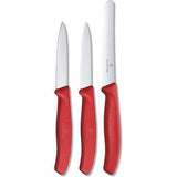 Victorinox Swiss Classic Paring Knife 3pc Set Red