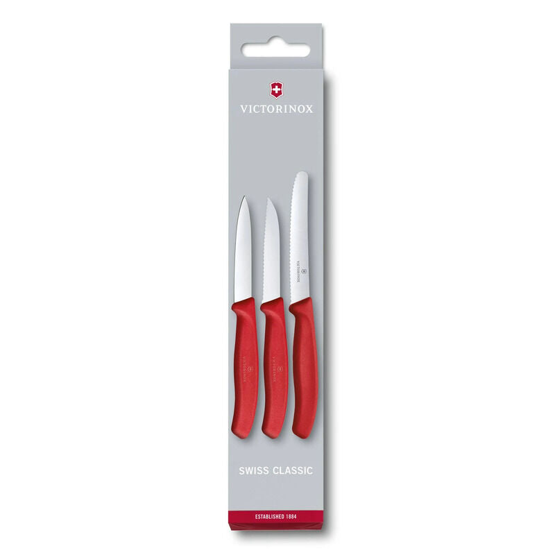 Victorinox Swiss Classic Paring Knife 3pc Set Red