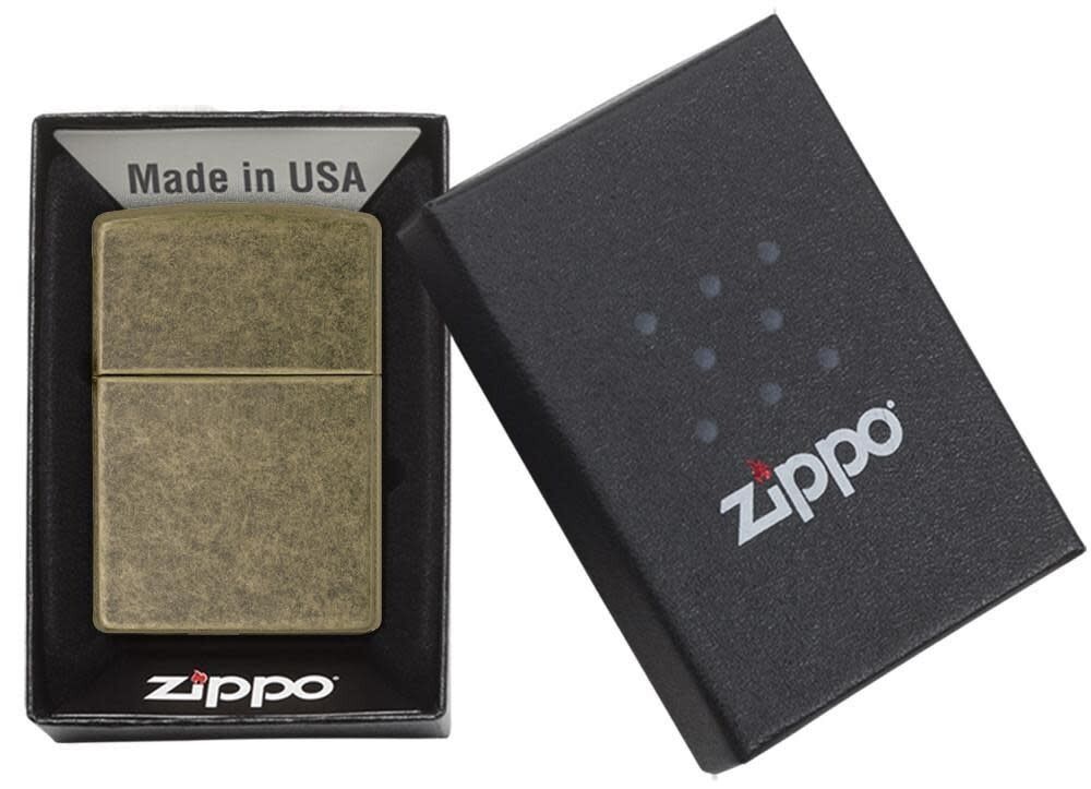 Zippo Lighter - Classic Antique Brass