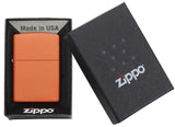 Zippo Lighter - Classic Orange Matte