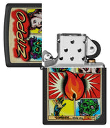Zippo Lighter - Comic Zombies Design