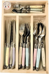 Jean Dubost Laguiole Simplicite - 24pc Cutlery Set Pastels