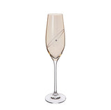 Dartington Crystal 50th Anniversary Celebration Toasting Flute Pair - Gold