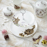 Royal Worcester Wrendale 2-Tier Cake Stand - Rabbit & Duck