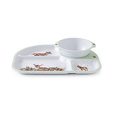 Royal Worcester Wrendale Divided Plate & Bowl Set - Woodland Animals (Set of 2)