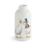Royal Worcester Wrendale Designs Vases - Bird, Ducks, Donkey (Set of 3)
