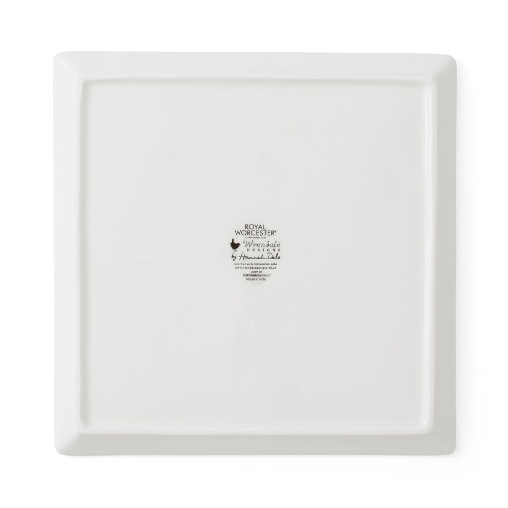 Royal Worcester Wrendale Designs Square Plate - A Highland Christmas Highland Cow