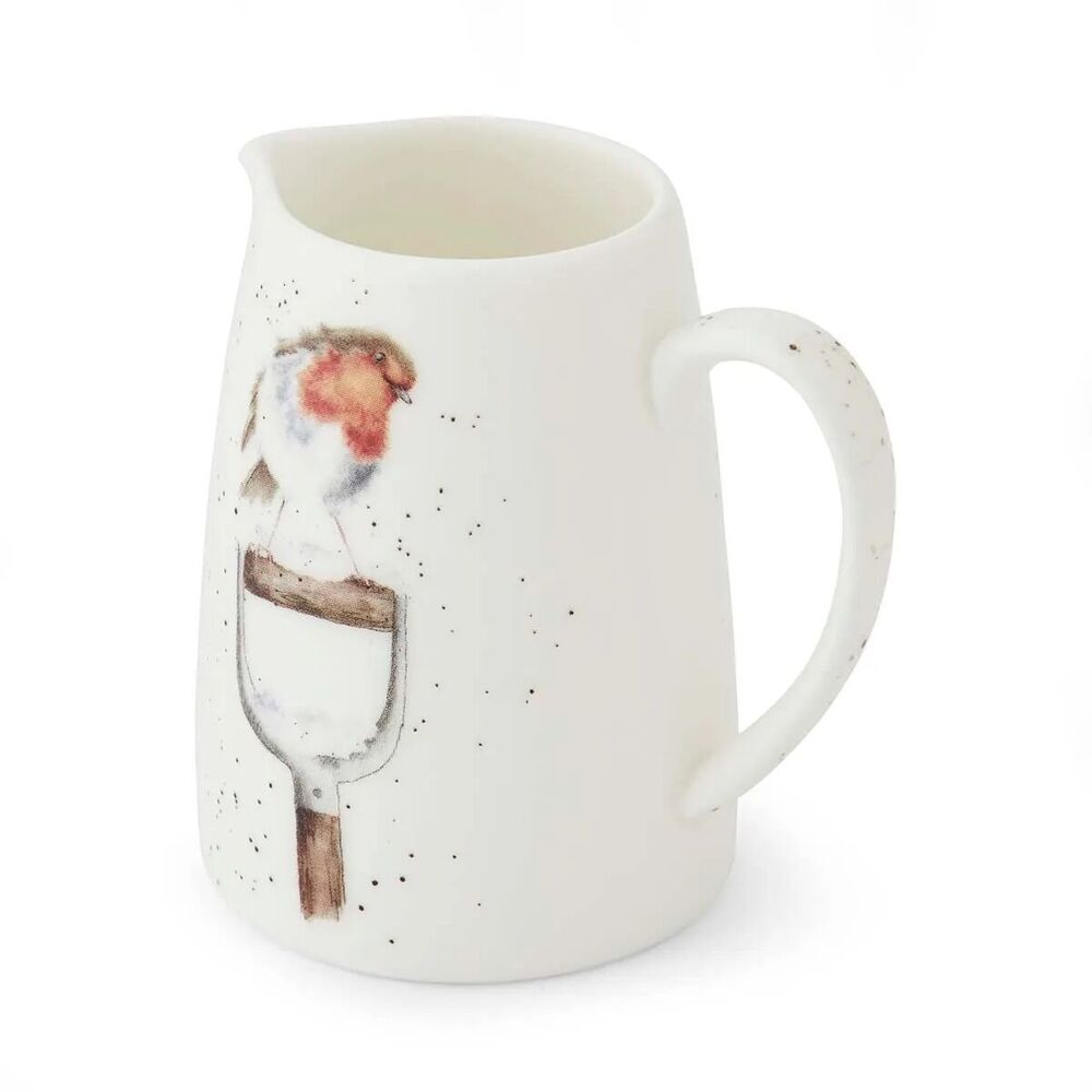 Royal Worcester Wrendale Designs Posy Jug - A Little Red Robin
