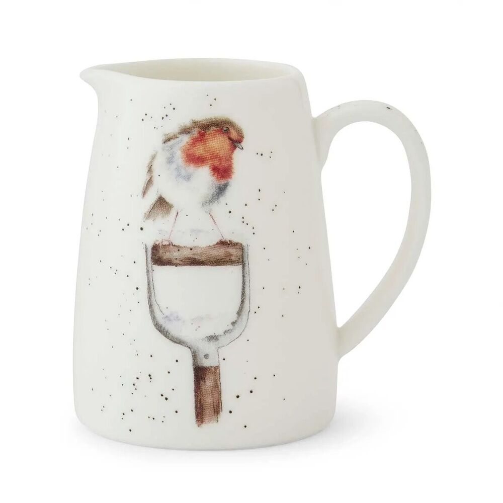 Royal Worcester Wrendale Designs Posy Jug - A Little Red Robin