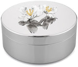 Whitehill Giftware - Blossom Deco Nickel Plated Trinket Box