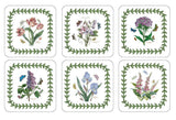 Pimpernel Botanic Garden - Coasters - (Set of 6) Mixed Motifs