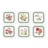 Pimpernel Botanic Garden - Coasters - (Set of 6) Roses