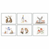 Wrendale Designs by Pimpernel Christmas Placemats - Set Of 6 Regular
