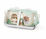 Wrendale Designs by Pimpernel Mug and Tray Set - Diet Starts Tomorrow Hamster