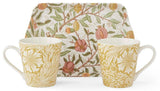 Spode Morris & Co - Fruits & Marigold Mugs & Trays - 180ml (Set of 2)