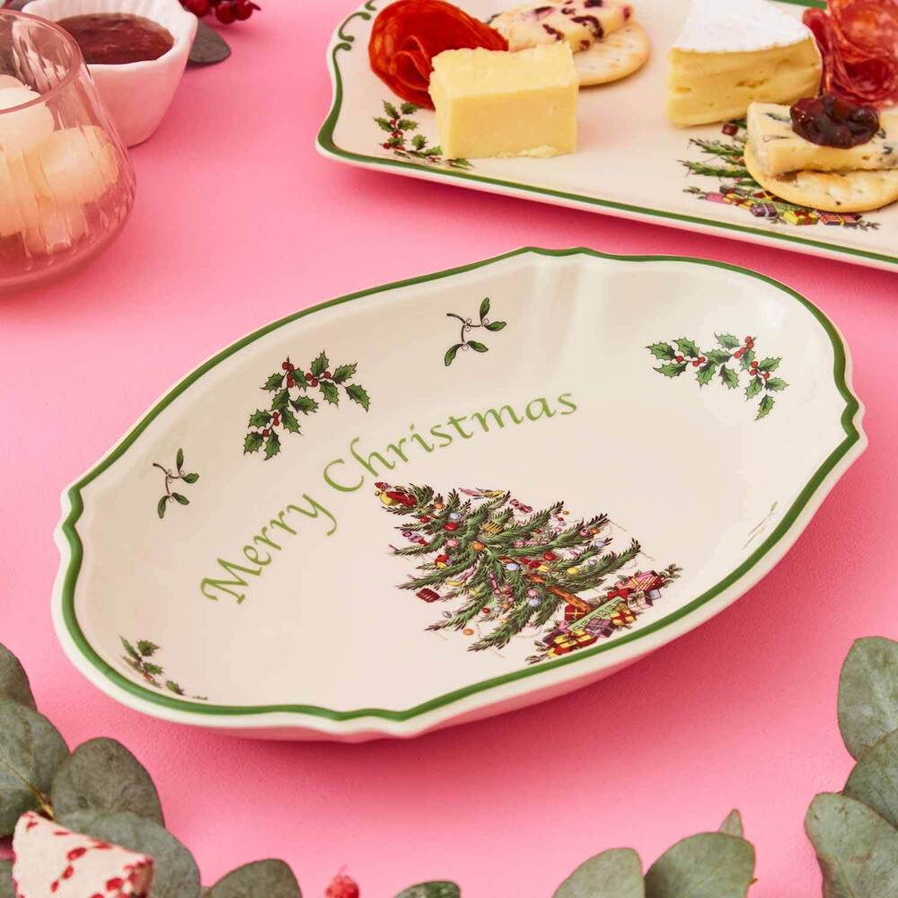 Spode Christmas Tree - Merry Christmas Tray - 28cm