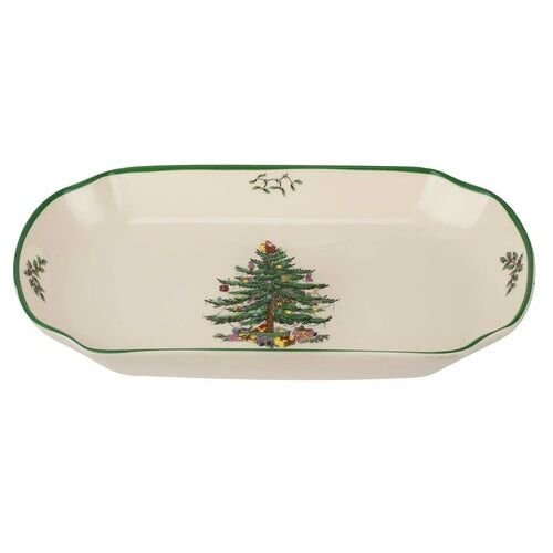 Spode Christmas Tree - Rectangular Serving Tray 29.5cm