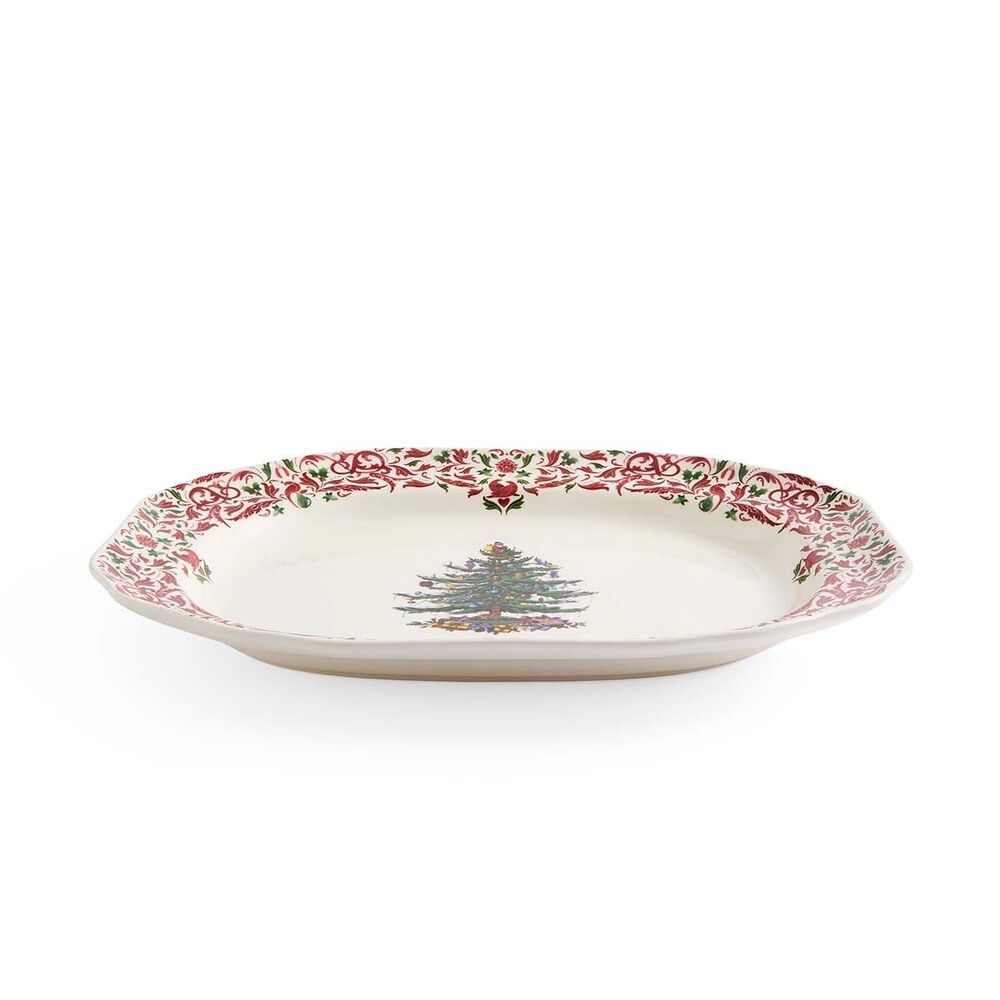 Spode Christmas Tree - Yuletide Rectangular Dish 27.5cm