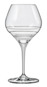 Bohemia Crystal Circle Matte Wine Glass 450ml Set of 2